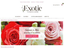 Tablet Screenshot of edisonexoticflowers.com